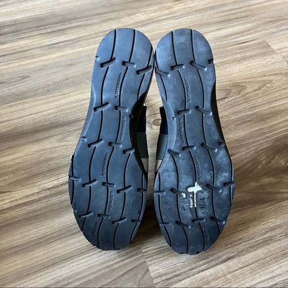 Thierry Rabotin Blue Almond Wedge Striped Sandal Heels - Picture 8 of 8